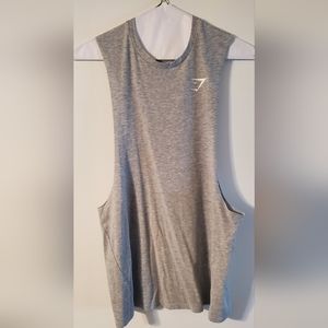Gymshark Critical Drop Arm Tank Heather Grey
